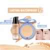 SACE LADY 2Pcs Face Make Up Set, Flawless Matte Foundation and Oil Control Pressed Powder, Lasting Coverage Waterproof Natural Cosmetics Kit view 2
