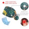2Pcs Nurse Scrub Caps Women Long Hair, Cute Lizards Adjustable Working Cap with Button and Sweatband Multicoloured view 3