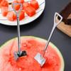 9Pcs Mini Stainless Steel Shovel Spoons Fork Reusable Tea Ice Cream Cake Fruit Desserts Spoon Server Mixing Spoon Tableware for Kitchen Restaurant Bistro Home Party, Silver view 4