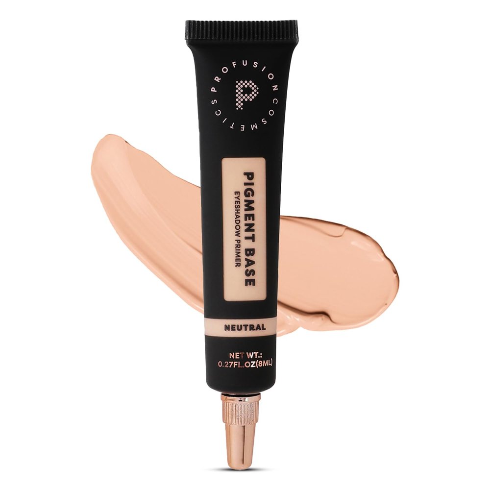 Profusion Cosmetics Pigment Base Eyeshadow Primer, Achieve Stunning and Eye Catching Makeup Looks With Premium Beauty Tool, (Neutral)