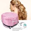 Electric Thermal Hair Hat, Temperature Adjustable Deep Conditioning Electric Heat Hat Pink Hair Steamer Heating Hat Electric Steam Haircare Deep Conditioning Dryer for SPA Home Use view 3