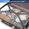 PACKISM Clear Makeup Bag - 3 Pack Clear Travel Bags for Toiletries for Women, Cosmetic Bags Carry on Toiletry Travel Essentials, White Large view 3