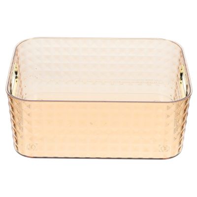 Beavorty Desktop Storage Box for Cosmetics and Sundries Transparent Organizer for Office and Bathroom Compact and Easy to Clean for Makeup Stationery and