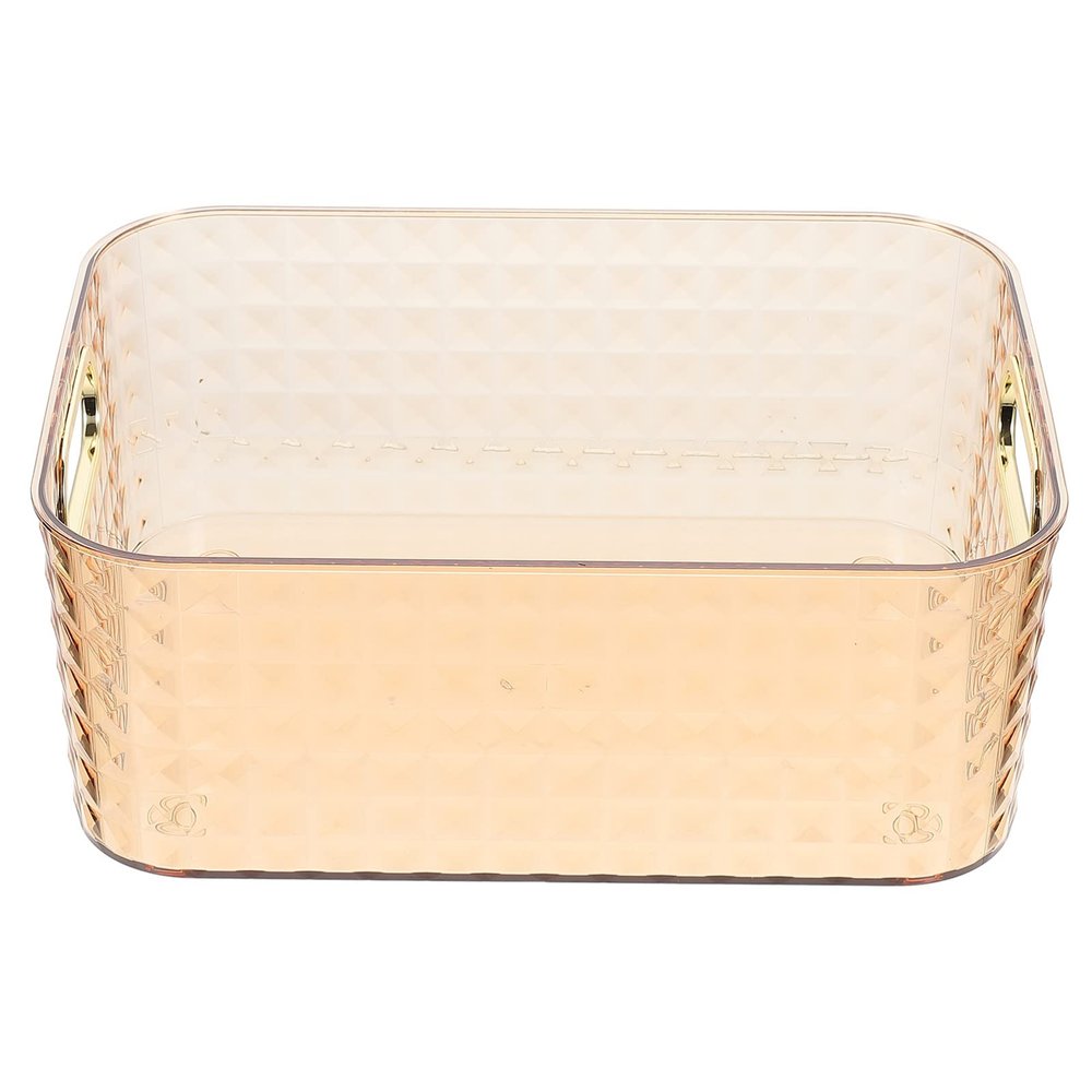 Beavorty Desktop Storage Box for Cosmetics and Sundries Transparent Organizer for Office and Bathroom Compact and Easy to Clean for Makeup Stationery and