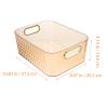 Beavorty Desktop Storage Box for Cosmetics and Sundries Transparent Organizer for Office and Bathroom Compact and Easy to Clean for Makeup Stationery and view 2