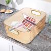 Beavorty Desktop Storage Box for Cosmetics and Sundries Transparent Organizer for Office and Bathroom Compact and Easy to Clean for Makeup Stationery and view 3