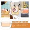 Beavorty Desktop Storage Box for Cosmetics and Sundries Transparent Organizer for Office and Bathroom Compact and Easy to Clean for Makeup Stationery and view 4