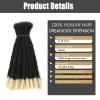 0.6 cm Thickness 8 Inch #T1B/613 60 Strands 100% Real Human Hair Dreadlock Extensions for Men and Women. Handmade for Full Head, Can Be Dyed and Bleached. Dreadlocks Bulk Permanent Locs view 2