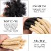 0.6 cm Thickness 8 Inch #T1B/613 60 Strands 100% Real Human Hair Dreadlock Extensions for Men and Women. Handmade for Full Head, Can Be Dyed and Bleached. Dreadlocks Bulk Permanent Locs view 3