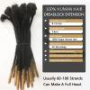 0.6 cm Thickness 14 Inch #T1B/27 30 Strands 100% Real Human Hair Dreadlock Extensions for Men and Women. Handmade for Full Head, Can Be Dyed and Bleached. Dreadlocks Bulk Permanent Locs view 2
