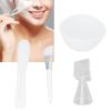 Silicone Bowls For Facials,4pcs Face Mask Bowl Set, DIY Face Mask Mixing Bowl Set, Silicone Brush Measuring Spoon Spatula Washable Skin Mask Applicator view 3