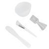 Silicone Bowls For Facials,4pcs Face Mask Bowl Set, DIY Face Mask Mixing Bowl Set, Silicone Brush Measuring Spoon Spatula Washable Skin Mask Applicator view 4