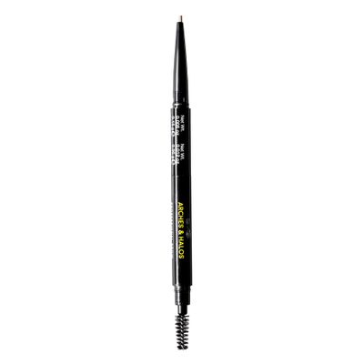 Arches and Halos 2 in 1 Defining Eyebrow Pencil and Powder - Brow Powder with Spoolie Brush - Shape and Fill for Natural Look - Mocha Blonde - .017 oz
