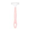 Portable Women Razors Stainless Steel Pink Manual Razors Safe Body Hair Removal Shaving Knife for Women view 1