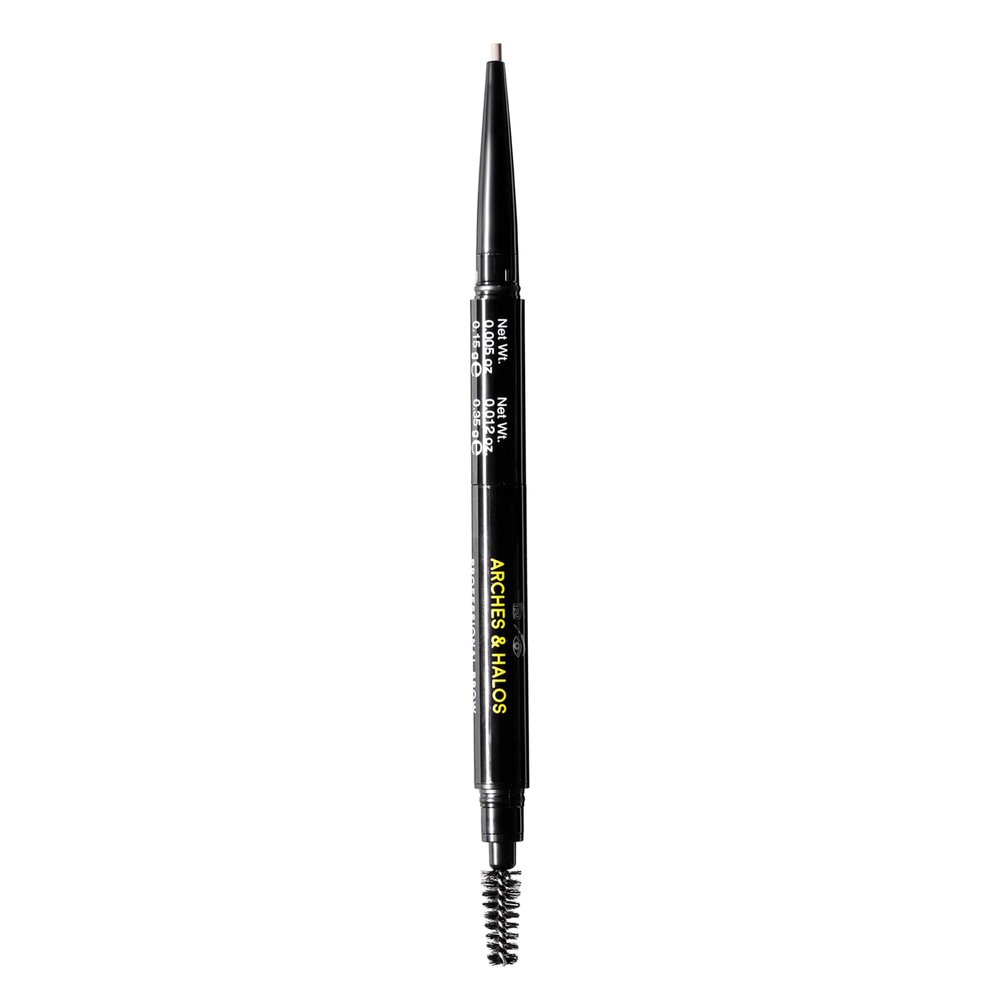 Arches & Halos 2-In-1 Defining Eyebrow Pencil And Powder - Shapes And Fills In Sparse Brows For Natural Look - Soft Textured Powder Formula - Dual Ended With Spoolie Brush - Sunny Blonde - 0.017 Oz