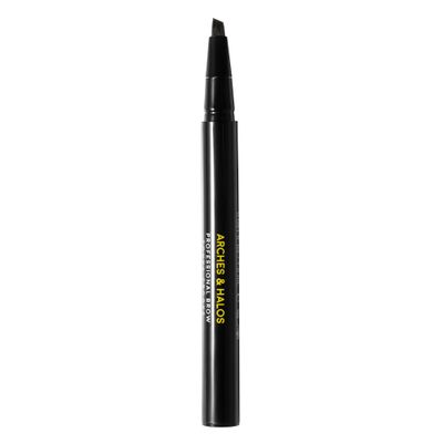 Arches and Halos Angled Bristle Tip Waterproof Brow Pen - Water Based and Smudge Proof Eyebrow Pencil - Extended Wear - Auburn - 0.051 oz
