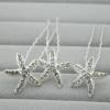 Personalized Fashion Hair Accessories Headdress U-clip Starfish Bride Hair Insert Dish Hair Device U-pin Rhinestone Alloy Hairpin Set (6 PCS) view 4