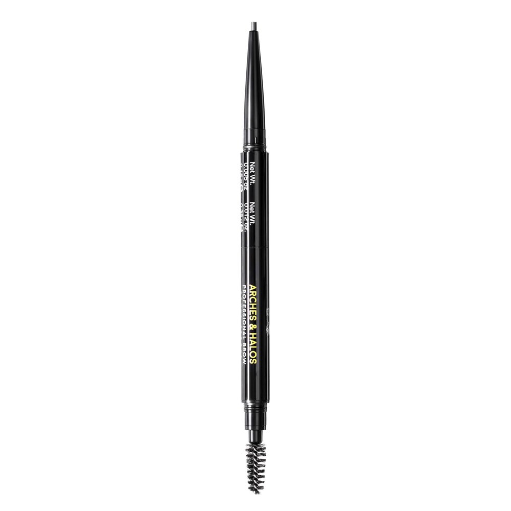 Arches and Halos 2 in 1 Defining Eyebrow Pencil and Powder - Brow Powder with Spoolie Brush - Shape and Fill for Natural Look - Espresso - 0.017 oz