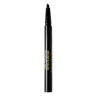 Arches and Halos Angled Bristle Tip Waterproof Brow Pen - Water Based and Smudge Proof Eyebrow Pencil - Extended Wear - Mocha Blonde - 0.051 oz