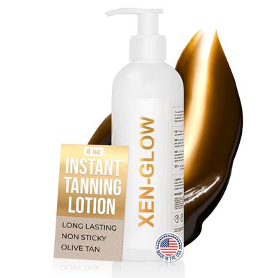 Dark Self Tanning Lotion for Face & Body - Hydrating Sunless Tanner for a Natural, Streak-Free Olive with Vitamin E, C & Aloe - Fast-Drying Dark Self Tanner for Sensitive, Fair & Pale Skin - 8 fl oz