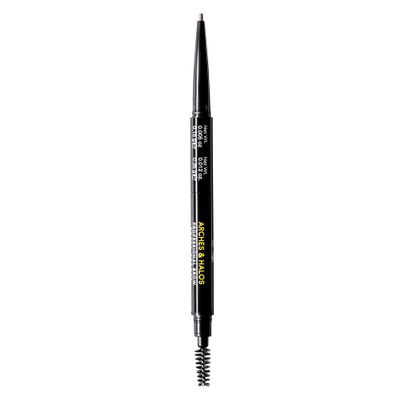 Arches and Halos 2 in 1 Defining Eyebrow Pencil and Powder - Brow Powder with Spoolie Brush - Shape and Fill for Natural Look - Auburn - 0.017 oz