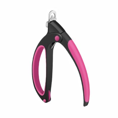 Acrylic Nail Clipper, Stainless Steel Flexible Fake Nail Tip Trimmer with Silicone Handle, Professional Acrylic Nail Tip Cutter Trimmer Manicure Tool for Salon Home