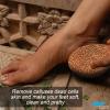 Natural Clay Terracotta Foot Scrubber Rasp Dead Skin Callus Remover Stone Care view 3