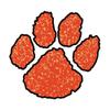 Anderson's Red Glitter Paw Body Decals Set, 100 per Package, Tattoos, Cheek Cheers, Eyeblacks, Fan Gear, Sports Fan Gear,School Spirit, Football Cheerleader Accessories, Homecoming view 1