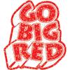 Anderson's Go Big Red Glitter Body Decals Set, 100 per Package, Tattoos, Cheek Cheers, Eyeblacks, Fan Gear, Sports Fan Gear,School Spirit, Football Cheerleader Accessories, Homecoming view 1