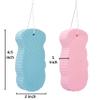 BESOBELLA Exfoliating Sponges (4 pcs) - Super Soft Exfoliating Bath Shower Sponge - Removes Dead Skin and Impurities from Body - Great for Adults and Children - Pink & Blue & White & Gray view 3