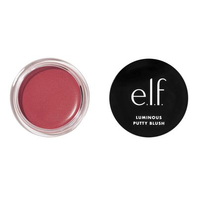 e.l.f. Luminous Putty Blush, Putty-to-Powder, Buildable Blush With A Subtle Shimmer Finish, Highly Pigmented & Creamy, Vegan & Cruelty-Free, St. Barts