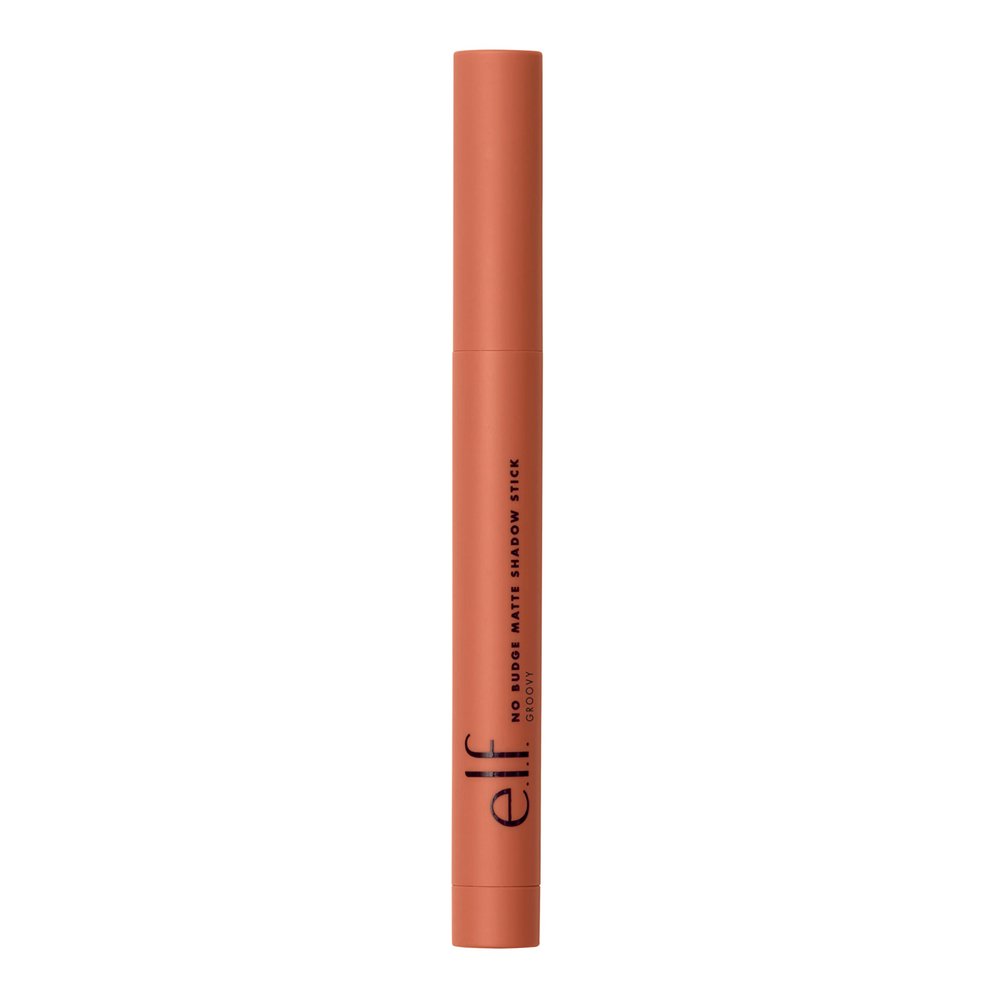 e.l.f. No Budge Matte Shadow Stick, One-Swipe Cream Eyeshadow Stick, Long-Wear & Crease Resistant, Matte Finish, Vegan & Cruelty-Free, Groovy