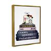 Stupell Industries Glam Fashion Book Set With Makeup, Design by Amanda Greenwood, 24 x 30, Gold Floater Framed view 2
