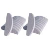 20 PCs Nail Buffers, Double Sided Nail Files Buffer Blocks 100/180 Grit Portable Washable Sanding Buffing File Arc Shape (Grey) view 1