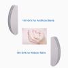 20 PCs Nail Buffers, Double Sided Nail Files Buffer Blocks 100/180 Grit Portable Washable Sanding Buffing File Arc Shape (Grey) view 3