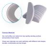 20 PCs Nail Buffers, Double Sided Nail Files Buffer Blocks 100/180 Grit Portable Washable Sanding Buffing File Arc Shape (Grey) view 4