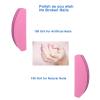20 PCs Nail Buffers, Double Sided Nail Files Buffer Blocks 100/180 Grit Portable Washable Sanding Buffing File Arc Shape (Pink) view 2