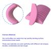 20 PCs Nail Buffers, Double Sided Nail Files Buffer Blocks 100/180 Grit Portable Washable Sanding Buffing File Arc Shape (Pink) view 3