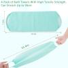 4 Pcs Exfoliating Back Scrubber with Handles,Nylon Back Exfoliator Extended Length Back Washers Stretchable Exfoliating Washcloth Pull Strap Shower Scrubber for Body Cleans Skin Massages for Women Men view 4