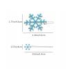 12 Pcs Bobby Pins Christmas Snowflake Hair Clips Wedding Hair Pins Bridal Hair Accessories Hair Buckle Barrettes for Girls Women view 4