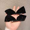 2Pcs Bow Hairpin for Women Girls Headdress Bangs Hairclip Hairgrips Cute Back Head Top Clip Hair Accessories (Color : A) view 1