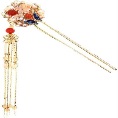 Retro Chinese Hairpins Clips Pearls Hair Sticks Flower Headpieces for Women Dress Hair Decor Jewelry Accessories
