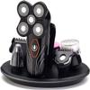 JYYBN Electric Razor, Men's 5-in-1 USB Rechargeable Shaver Waterproof Electric Shaver Grooming Kit with Hair Clipper, Nose Hair Trimmer, Facial Brush, Dry and Wet Beard Trimmer view 2
