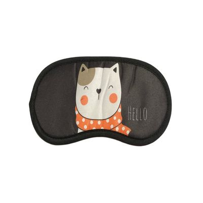 Cute Cat Theme Sleeping Mask w/ Elastic Back for Sleep or Travel (Style 829E)