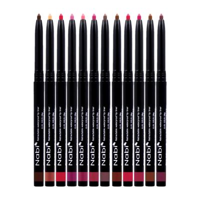 Beauty Spot 12 Colors Retractable Waterproof Lip Liner Set, Roll It Up Auto Lip Liner Pencil, Long Lasting Fade Resistant