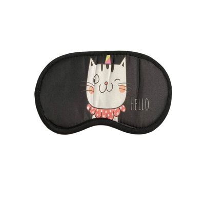 Cute Cat Theme Sleeping Mask w/ Elastic Back for Sleep or Travel (Style 832E)