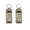 Dajingkj National Style Bird Soft Lip Balm Holder Lipstick Pouch Keychain 2 pieces Wallet Accessories Portable Chapstick Protector for Travel view 1