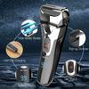 JYYBN Foil Shavers for Men, Cordless Men's Electric Razor, Wet & Dry Face Close Shave for Men with Pop-up Trimmer, Waterproof USB Rechargeable for Travel view 3