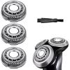 Suleto SH60/72 Replacement Shaver Head Blades Compatible with Philips Series 6000 Electric Razors, SH60 Head for S6880/81, S6810/82, S6850/85, S6xxx, Series 6000 Replacement Shaving Head w/Brush view 1