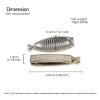 Banana Clips Hair for Thick Hair,Rhinestone Acrylic Pins Claw Clip Barrette Volumizing Hair Clips for Women Girl Hair Jewelry Accessories (Gold+silver) view 4